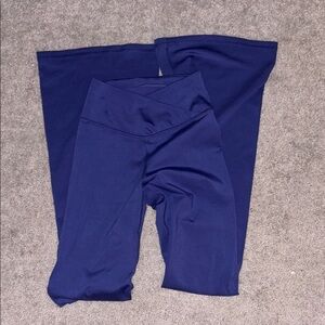 purple mono b flare leggings